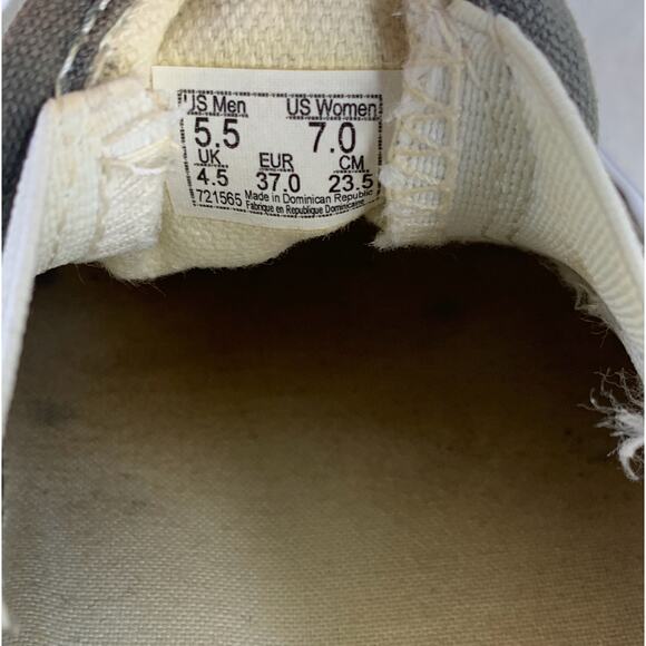 Vans Slip-On Gray Canvas Shoes Men’s Size 5.5 / Women’s Size 7 - Picture 7 of 8